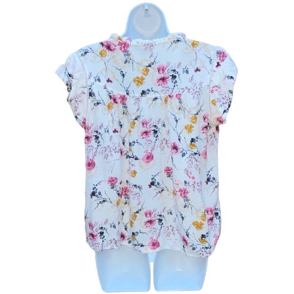 Buffalo David Bitton Floral Multi Color Viscose Top Blouse - Women’s Small - Picture 4 of 10